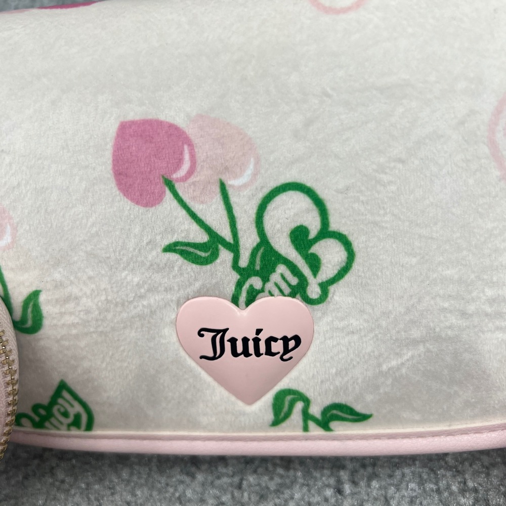 Juicy Couture Retro Juicy Cherry Shoulder Bag Multi Heart Coin Purse Charm NWT - Picture 2 of 9